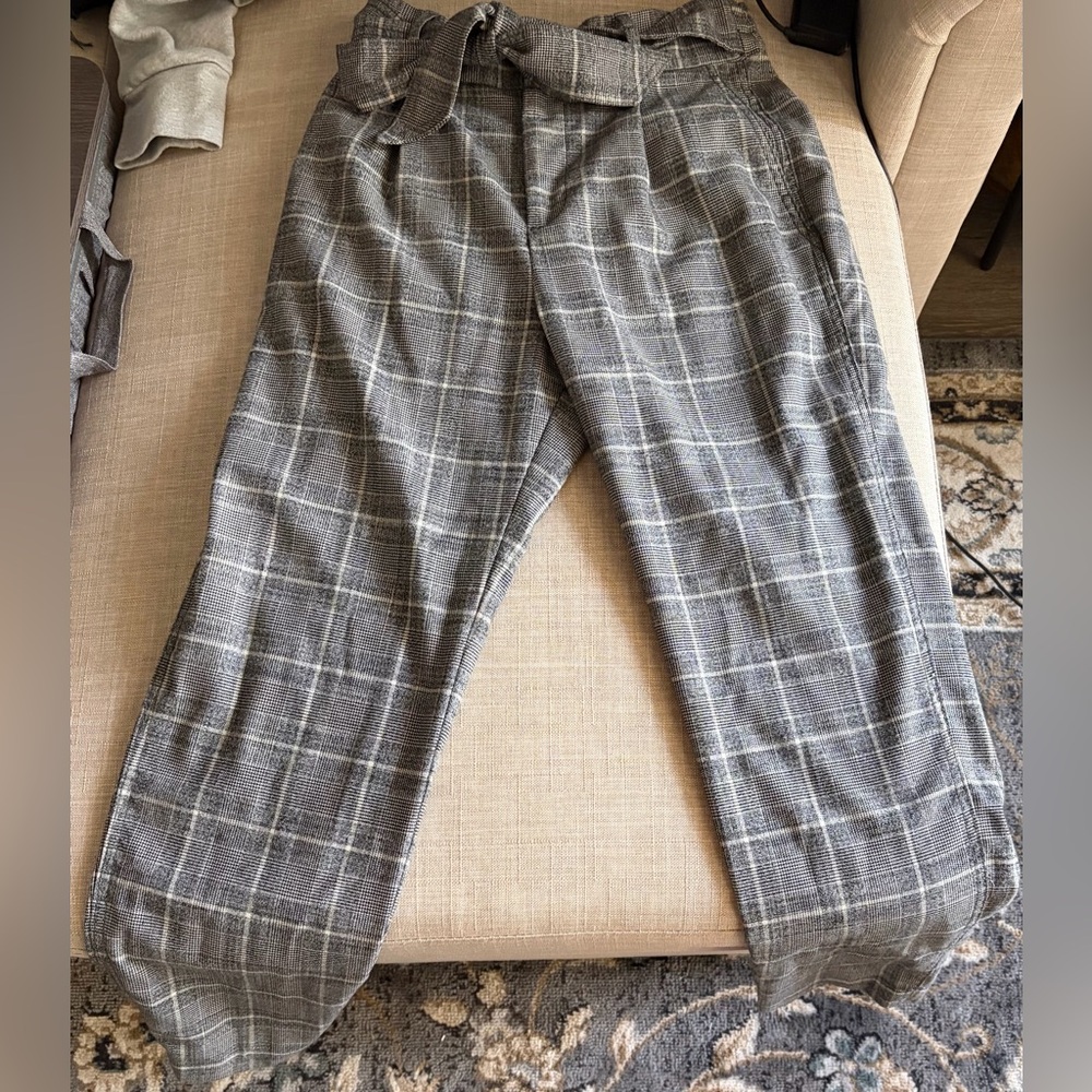 GAP Gray Plaid Women's Trousers